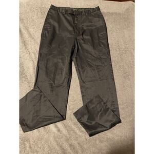 DKNY Pants Womens 28 Black Dress Straight Leg Satin Cotton Nylon Trouser Work